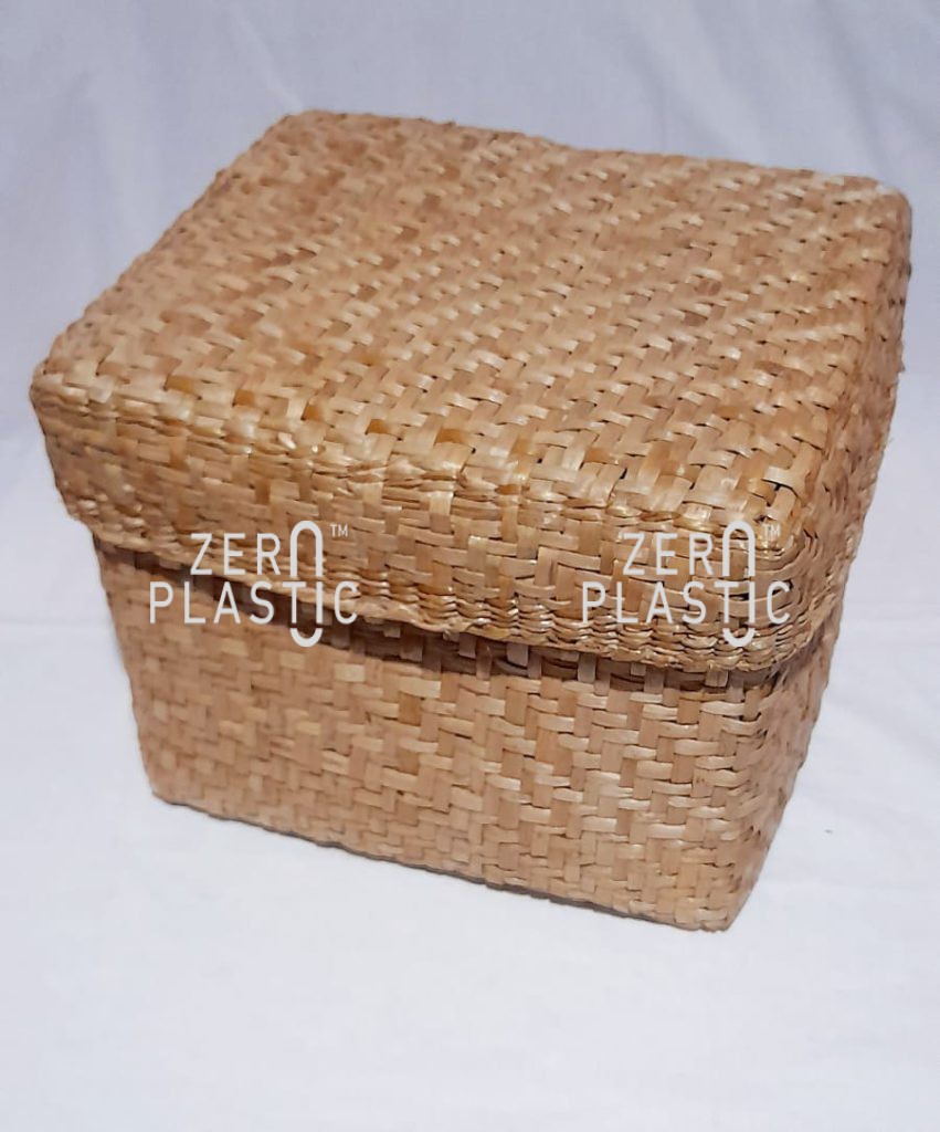 Reed storage box with lid Plastic Alternative Products by ZeroPlastic